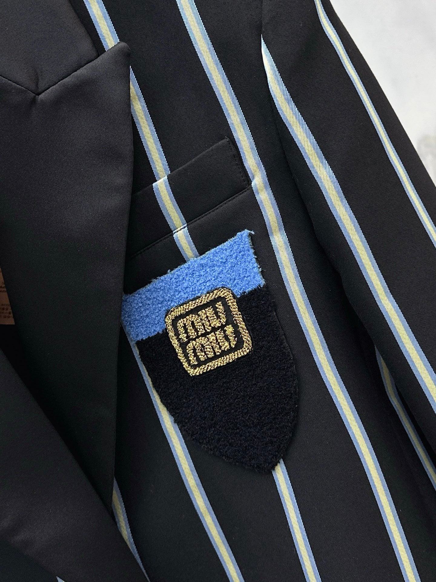 Mi 25 New woven striped suit jacket