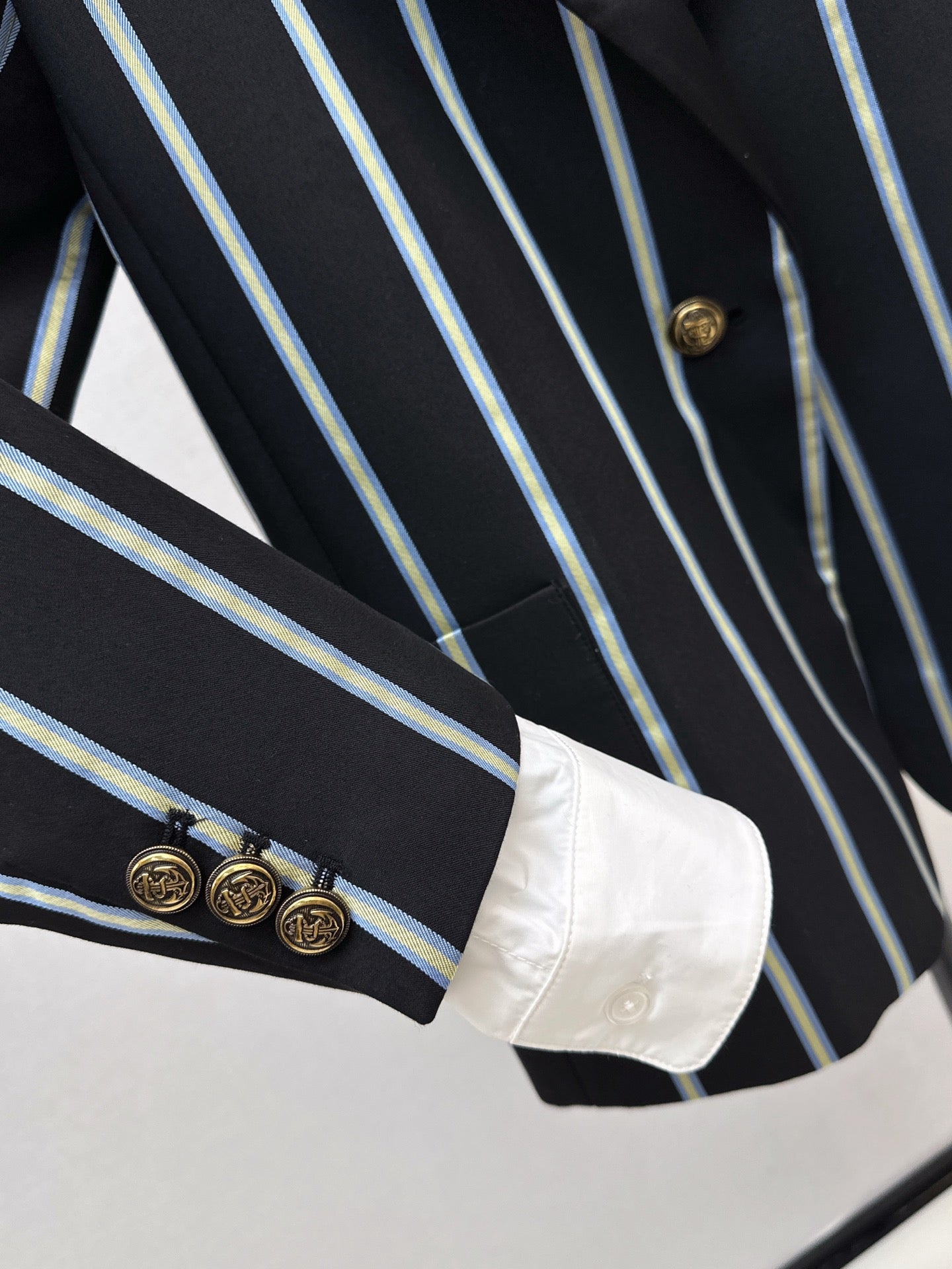 Mi 25 New woven striped suit jacket