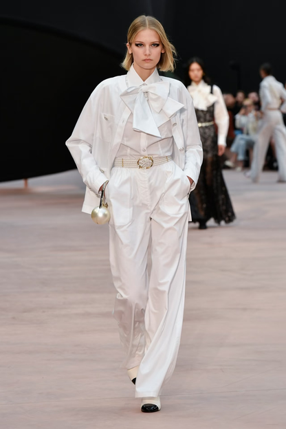 C 25 Ribbon tie shirt