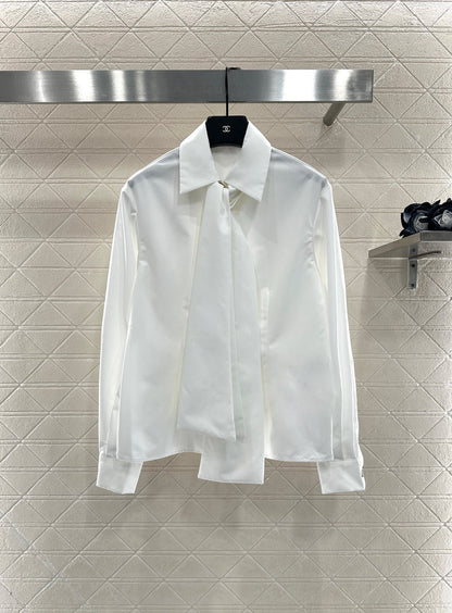 C 25 Ribbon tie shirt