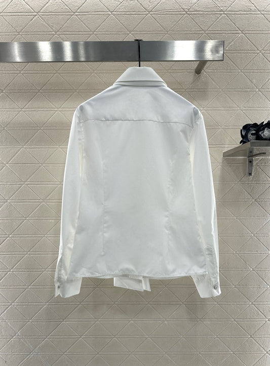 C 25 Ribbon tie shirt
