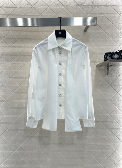 C 25 Ribbon tie shirt