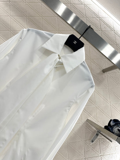 C 25 Ribbon tie shirt