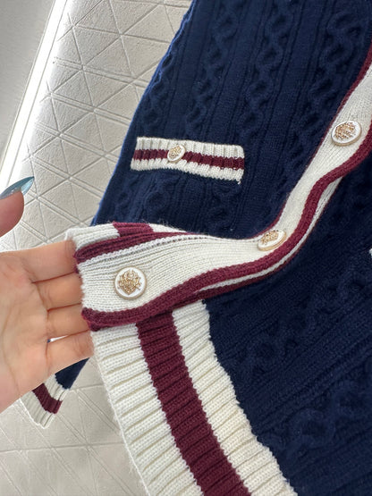 C 25 V-neck cable-knit cashmere cardigan