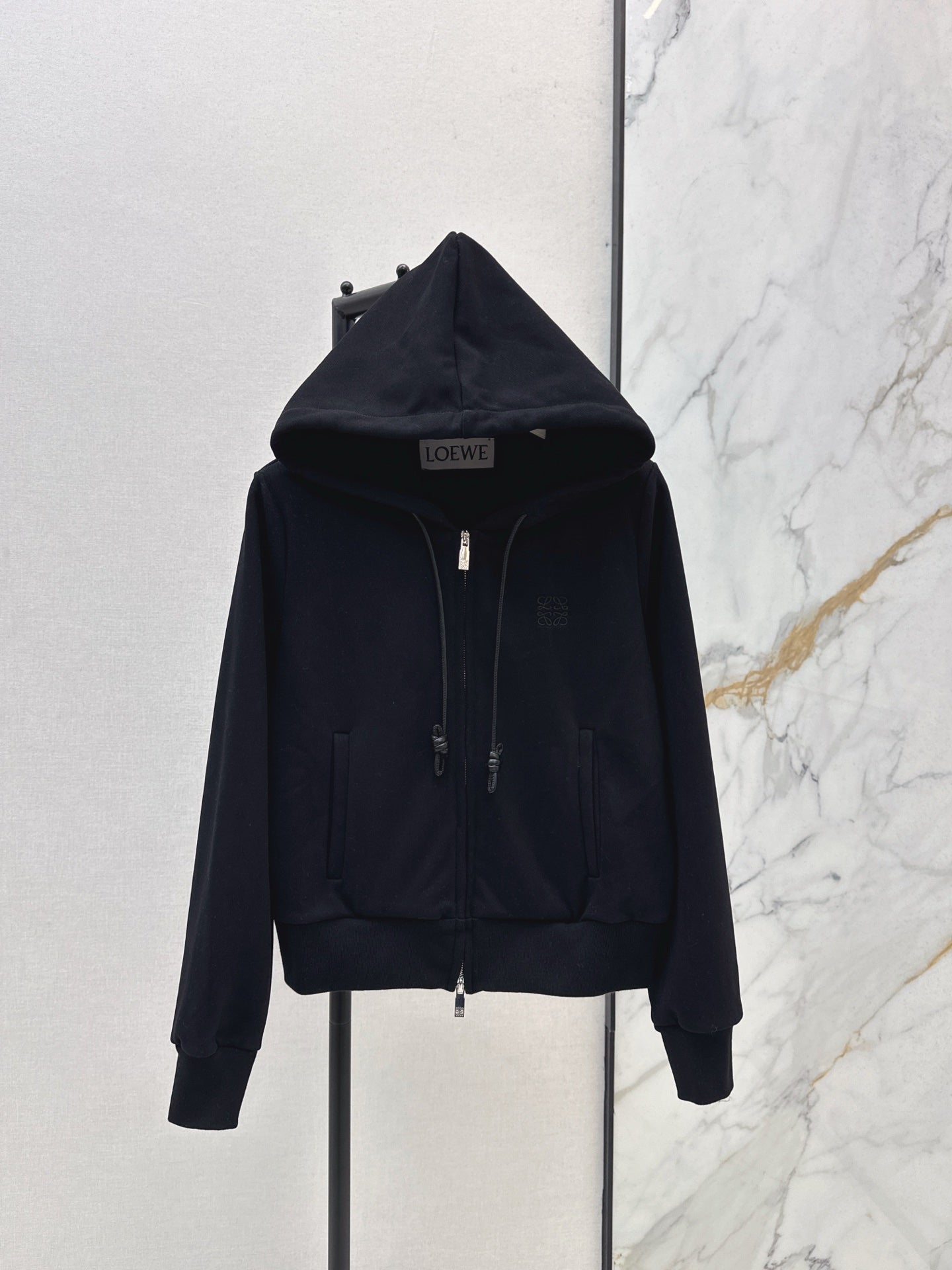 Lo 25 New loose hooded casual jacket (gray/black)