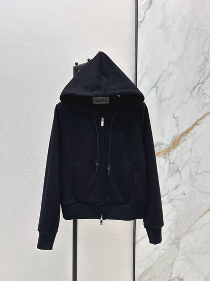 Lo 25 New loose hooded casual jacket (gray/black)