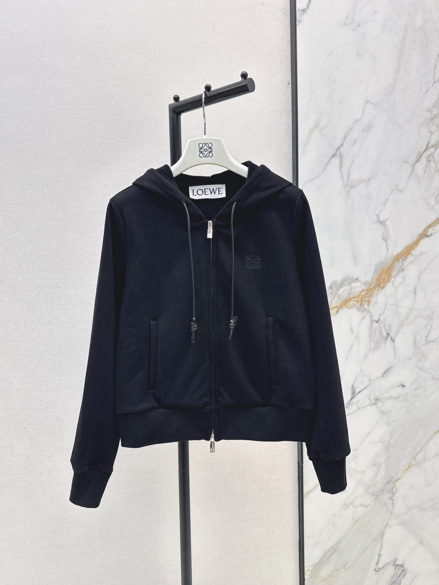 Lo 25 New loose hooded casual jacket (gray/black)