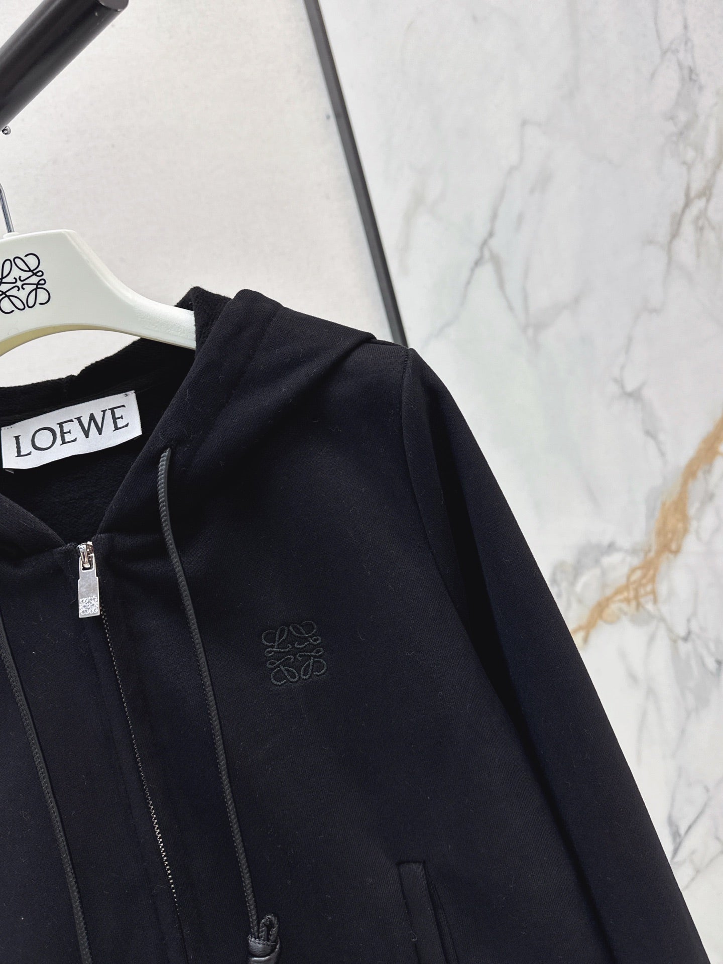 Lo 25 New loose hooded casual jacket (gray/black)