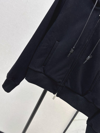 Lo 25 New loose hooded casual jacket (gray/black)