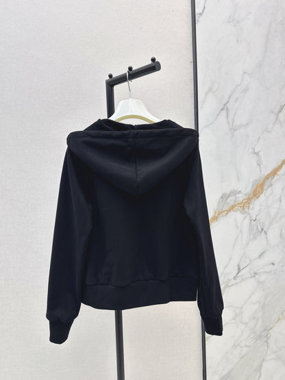 Lo 25 New loose hooded casual jacket (gray/black)