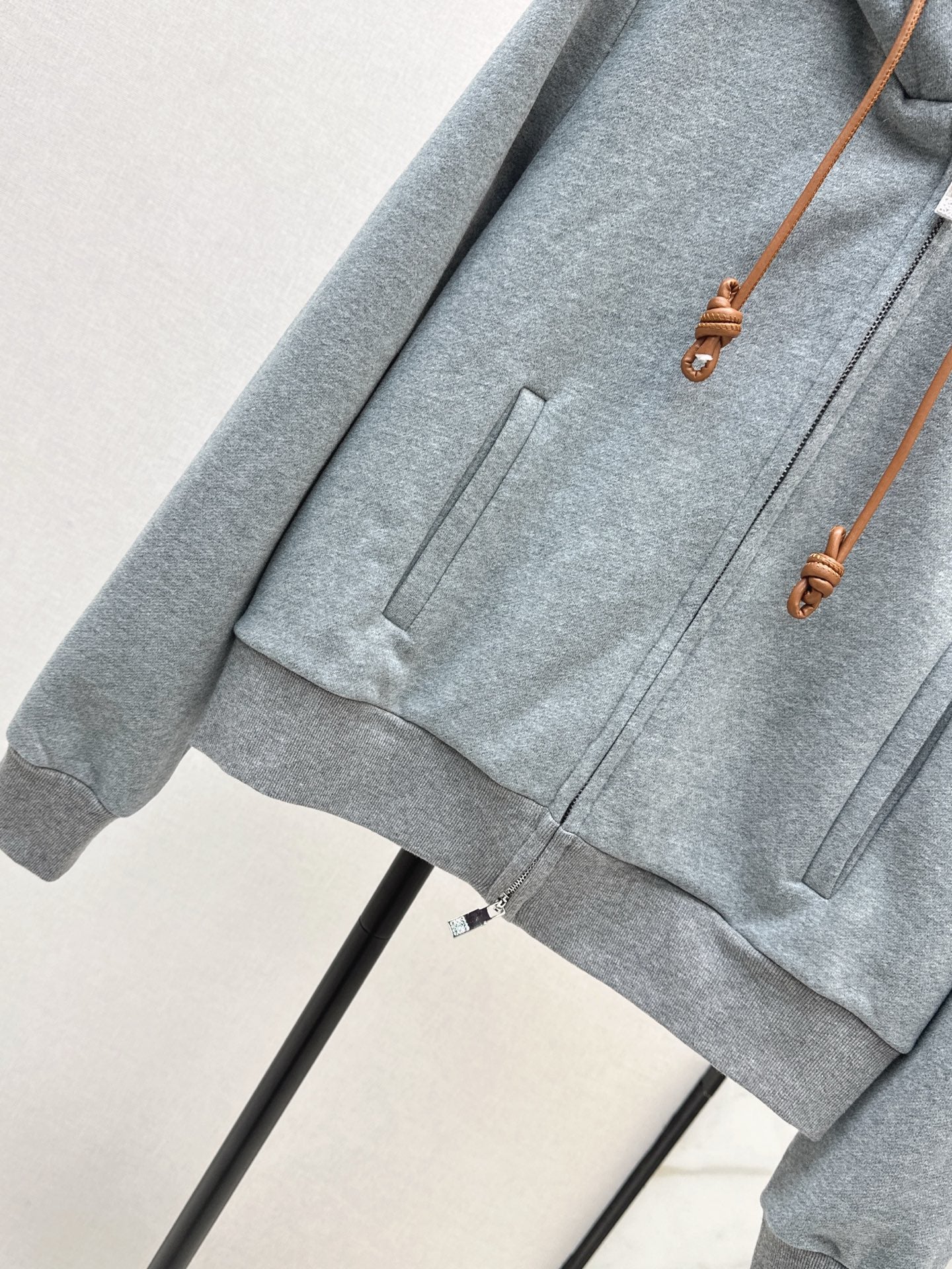 Lo 25 New loose hooded casual jacket (gray/black)