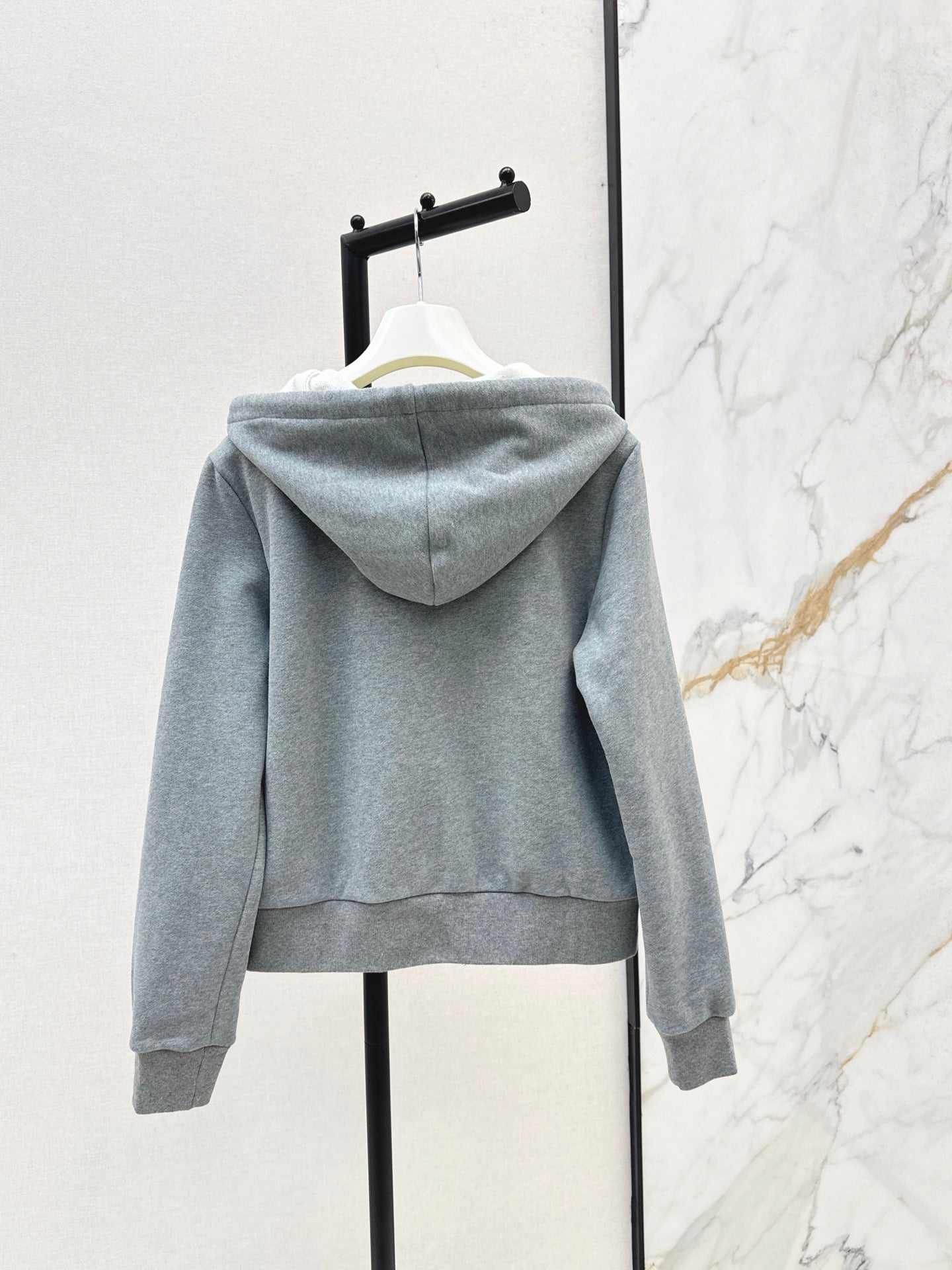 Lo 25 New loose hooded casual jacket (gray/black)