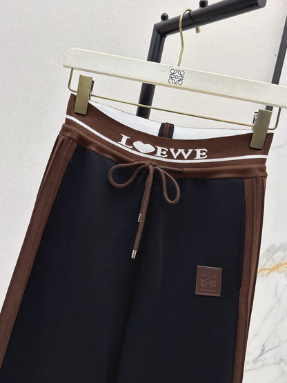 Lo 25 New logo threaded straight-leg trousers (gray/black)