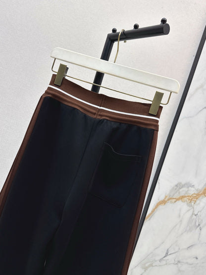 Lo 25 New logo threaded straight-leg trousers (gray/black)