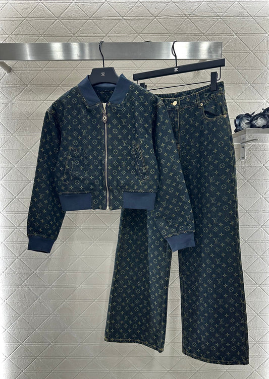 L 25 Denim jacket + trousers set
