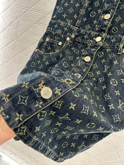 L 25 denim vest skirt