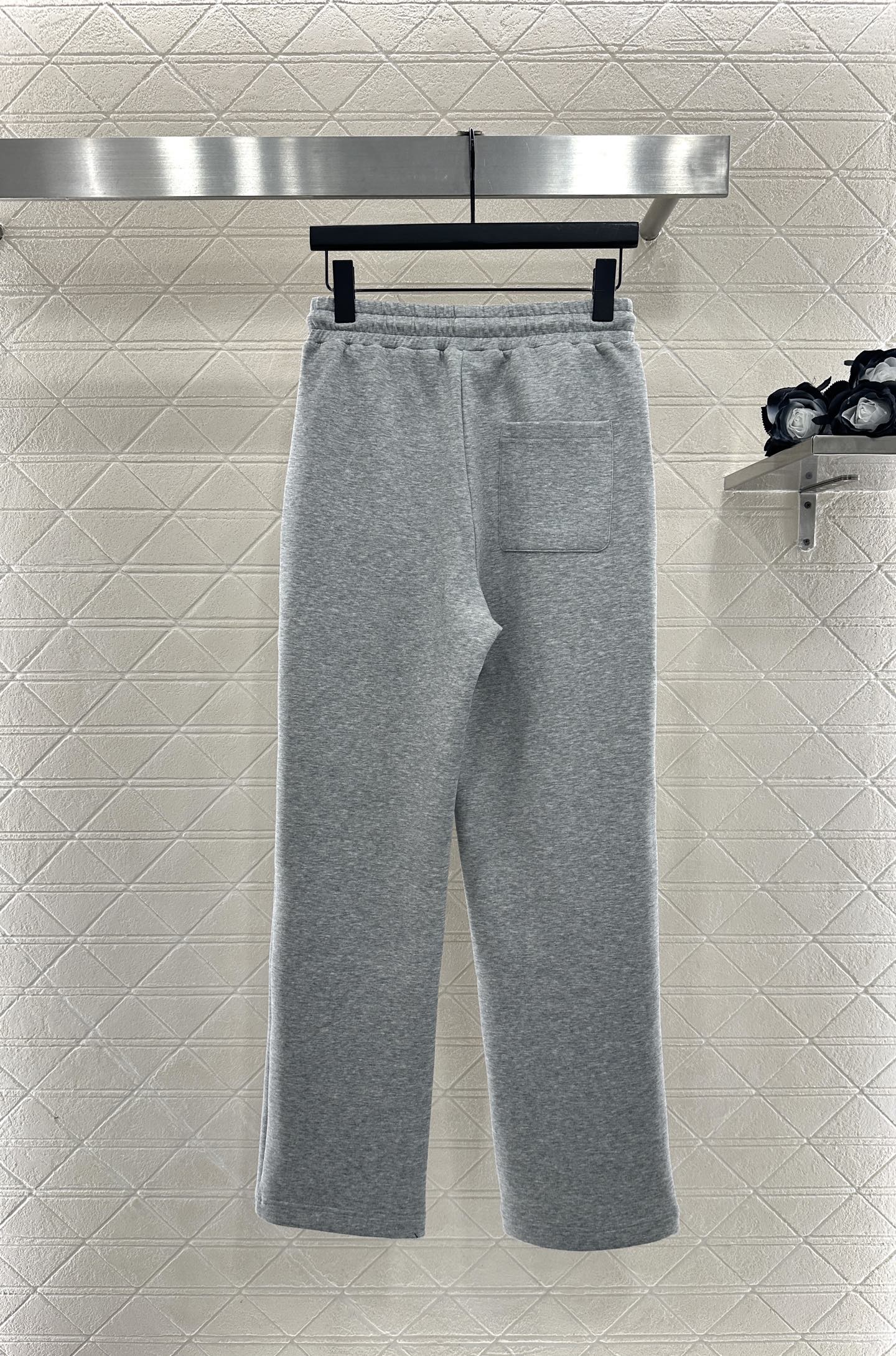Pr 25 Zipper lapel jacket and trousers set(gray/navy)