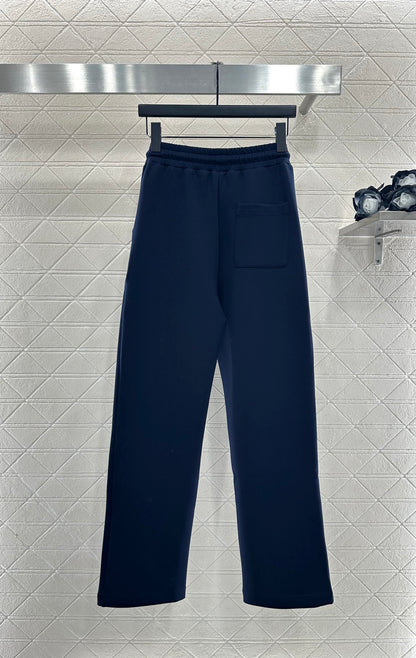 Pr 25 Zipper lapel jacket and trousers set(gray/navy)
