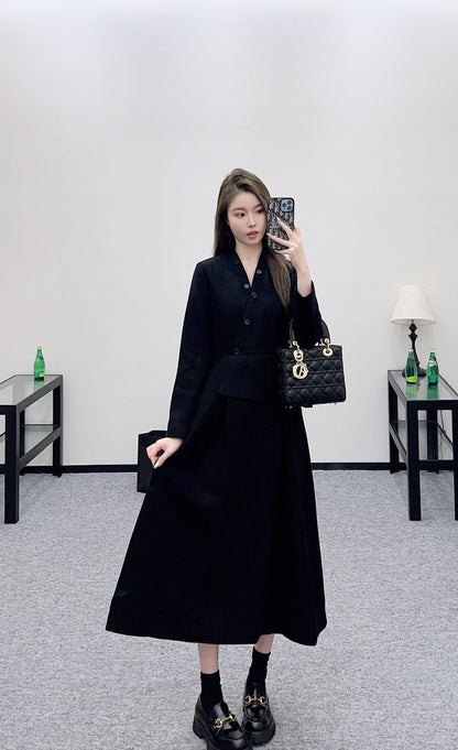 Di 25 Detachable pleated lace dress
