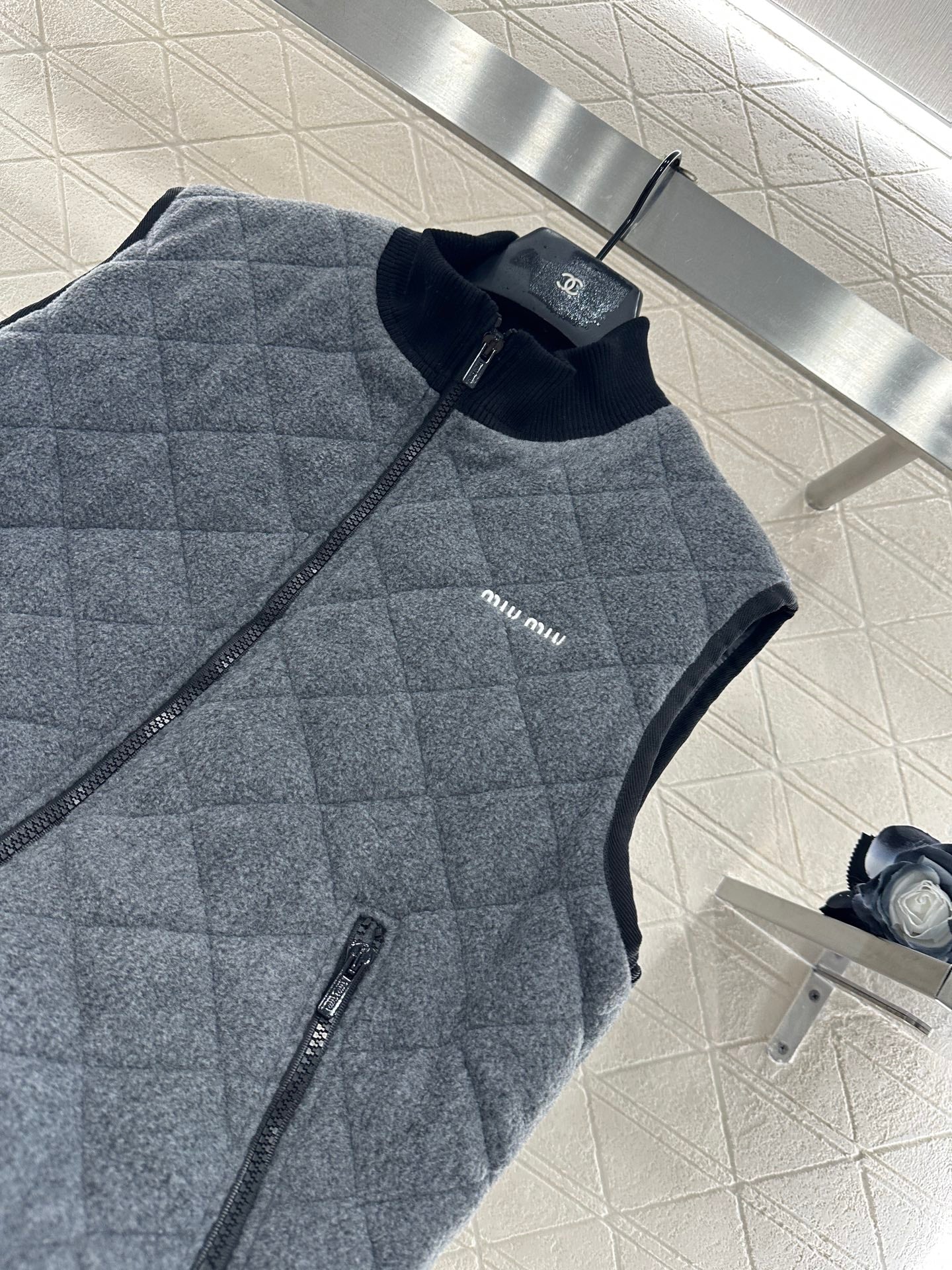 Mi 25 polar fleece stand collar vest