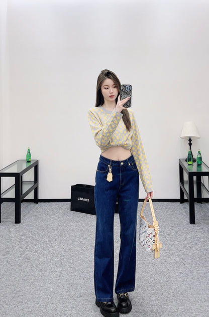 L 25 Cat keychain jeans