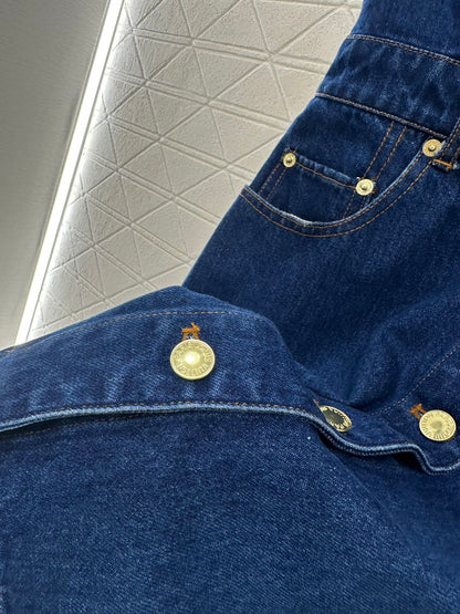 L 25 denim vest skirt