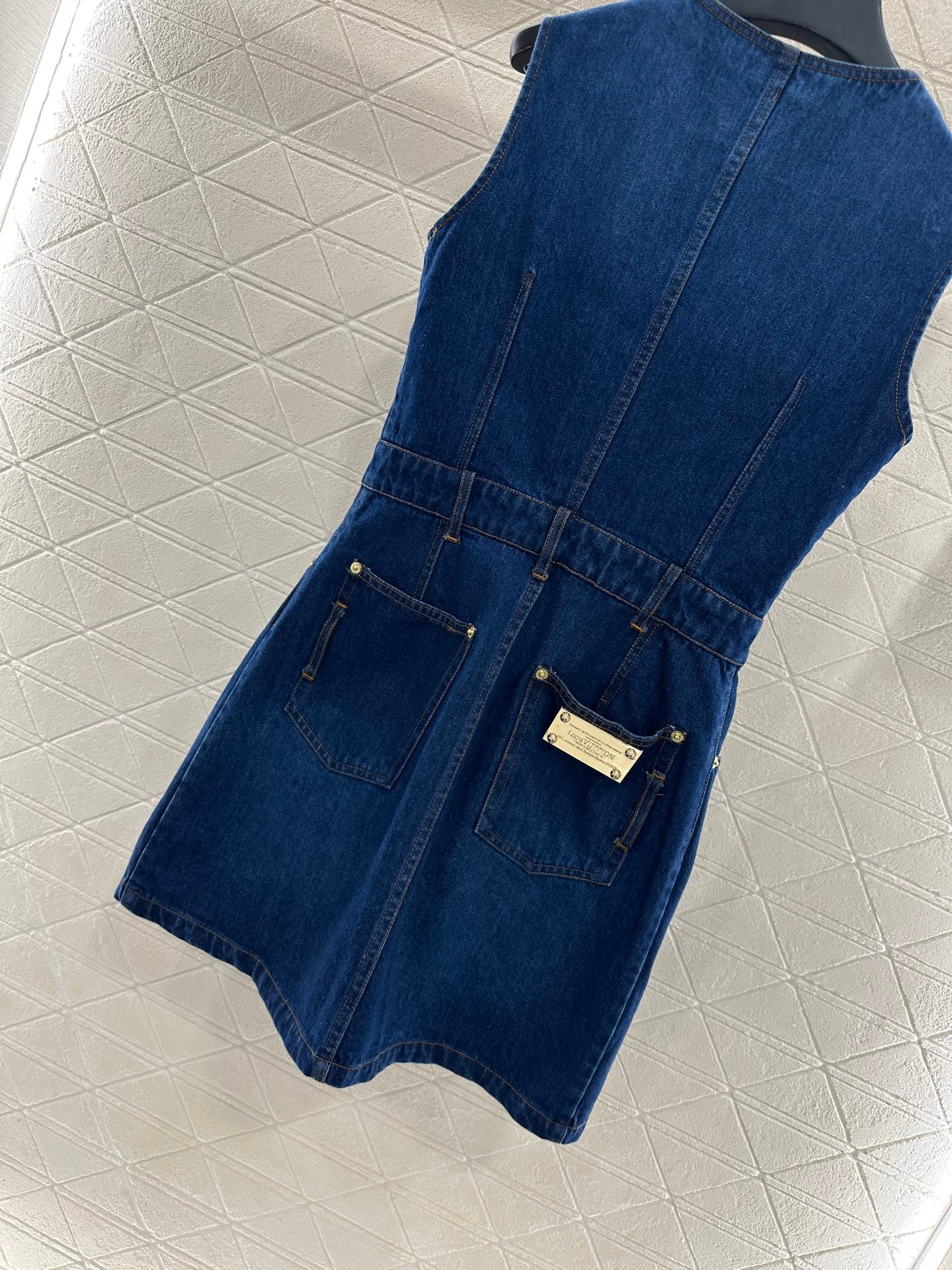 L 25 denim vest skirt