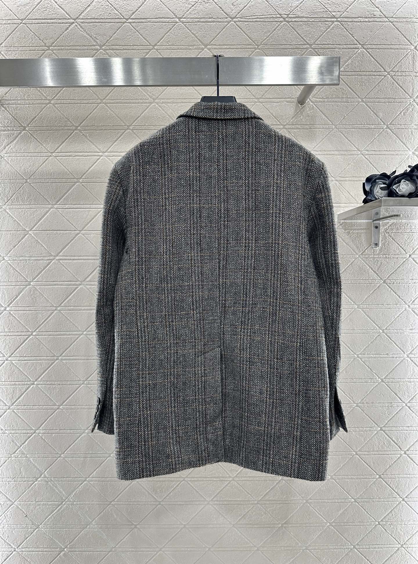 Mi 25 Check worsted wool blazer