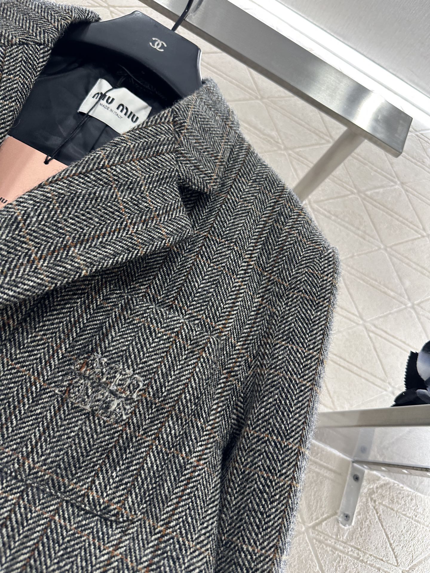 Mi 25 Check worsted wool blazer