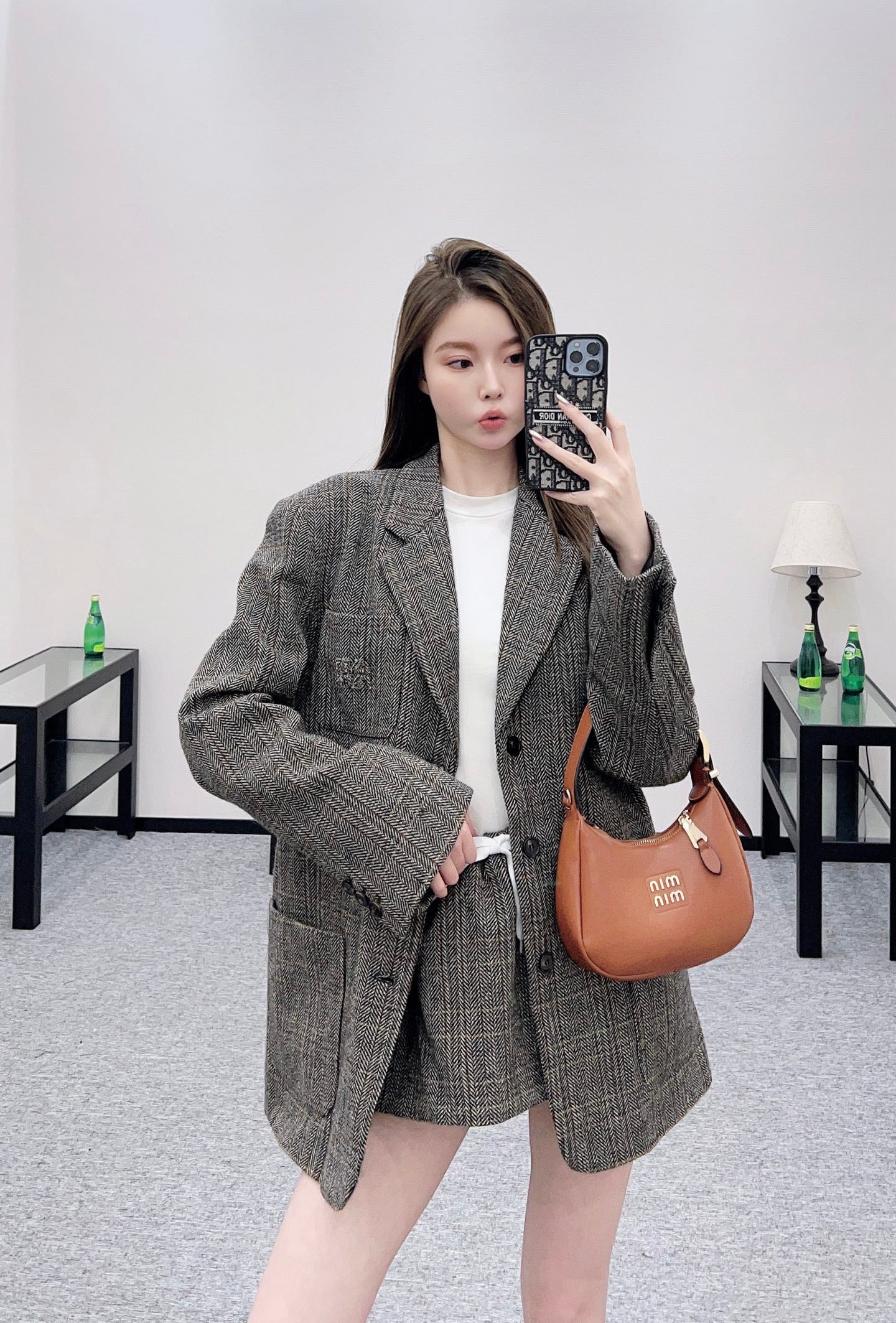Mi 25 Check worsted wool blazer