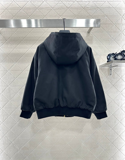 Ce 25 Hooded quilted drawstring jacket