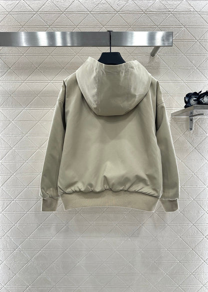 Ce 25 Hooded quilted drawstring jacket