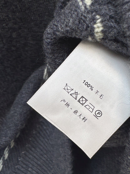 Lor 25 New style cable-knit half-open wool sweater（BEIGI/BORWN/GRAY）