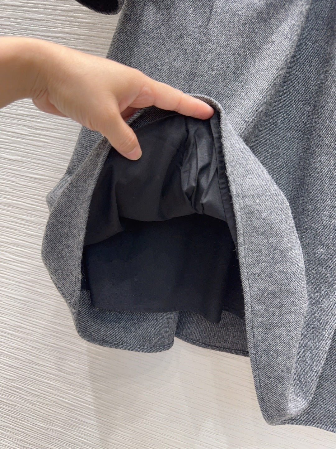 Di 25fw New Multi-Pocket Wool Dress（KAHKI/GRAY）