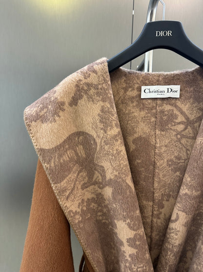 Di 25 Jungle print wool jacket(BROWN/NAVY)