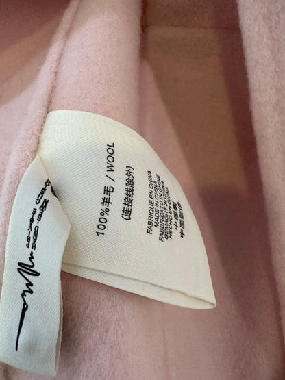 C 25fw New Fox Fur Wool Jacket(WHITE/PINK)
