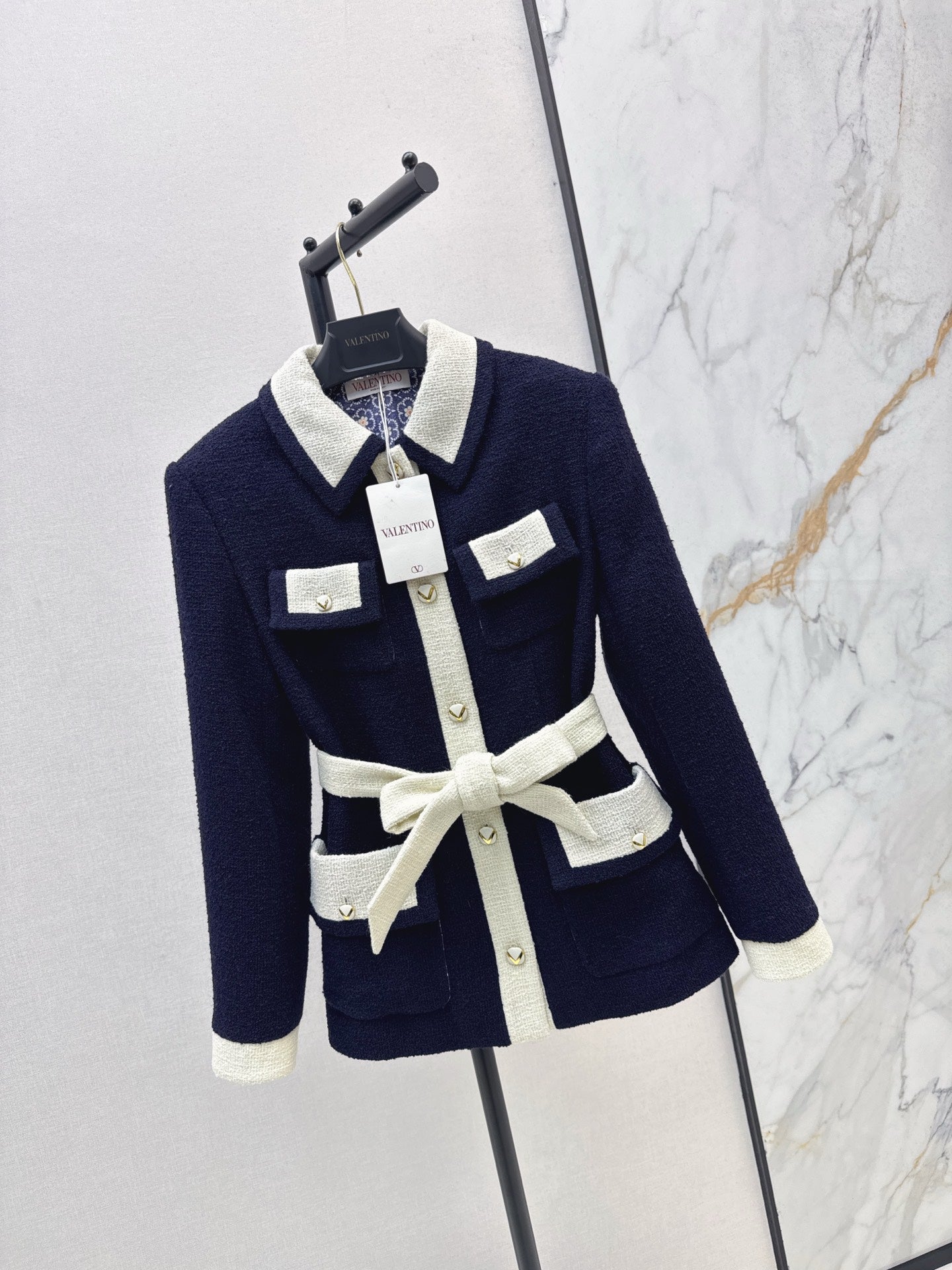 Val 25 New Lapel Four Pocket Midi Jacket