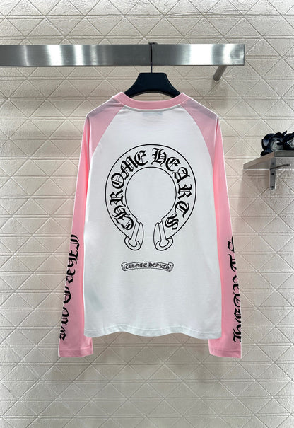 Chr 25 Letter print long-sleeved top