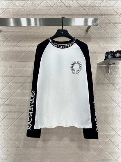 Chr 25 Letter print long-sleeved top