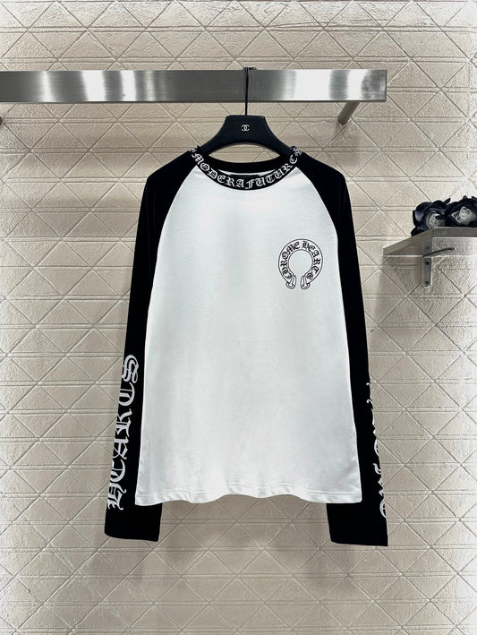 Chr 25 Letter print long-sleeved top