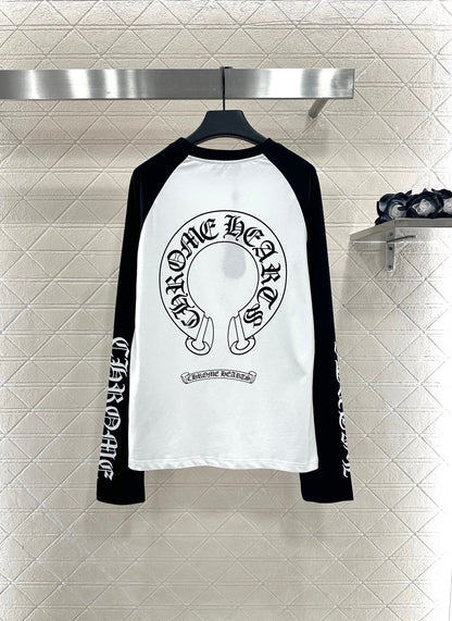 Chr 25 Letter print long-sleeved top