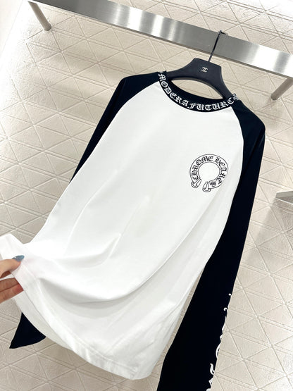 Chr 25 Letter print long-sleeved top