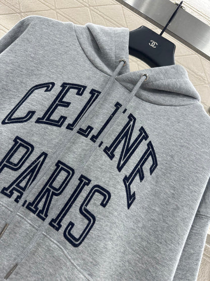 Ce 25 Hooded letter sweatshirt