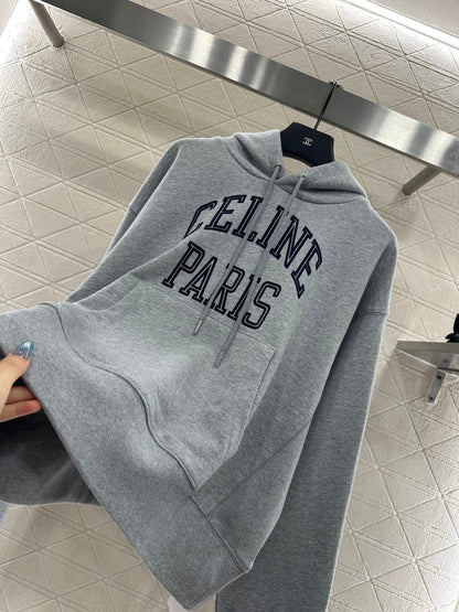 Ce 25 Hooded letter sweatshirt