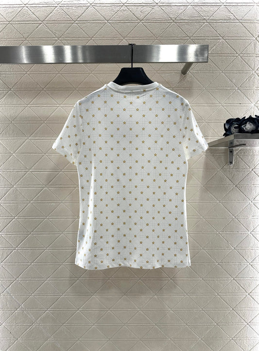 Di 25 Tengge pattern five-pointed star short sleeves