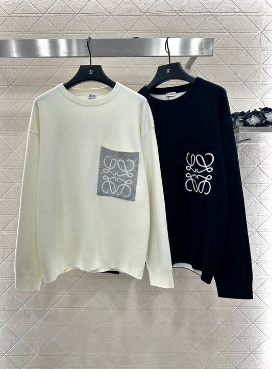 Lo 25 Totem Loose Knit Wool Top