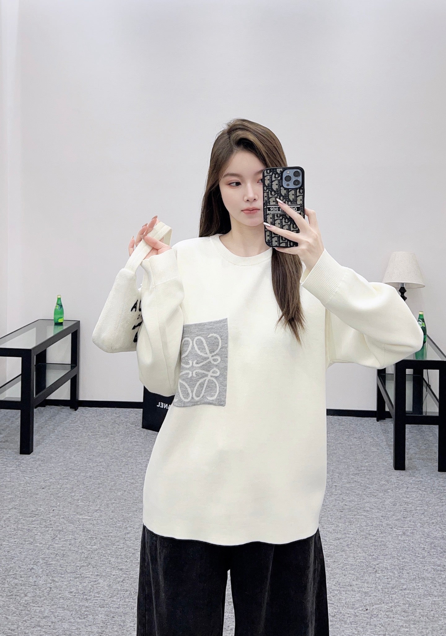 Lo 25 Totem Loose Knit Wool Top