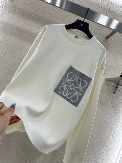 Lo 25 Totem Loose Knit Wool Top