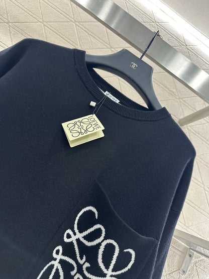 Lo 25 Totem Loose Knit Wool Top