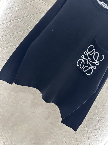 Lo 25 Totem Loose Knit Wool Top